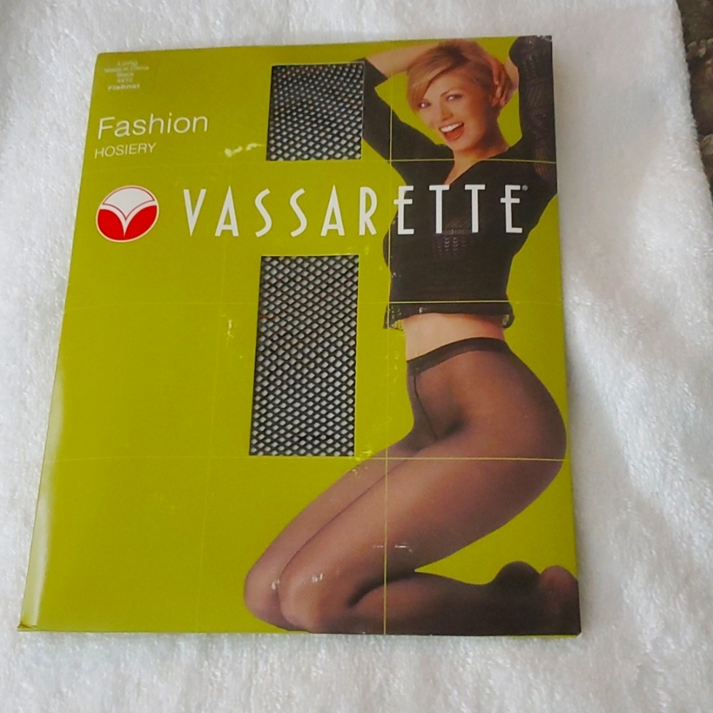 VASSARETTE Fishnet Pantyhose Black Long